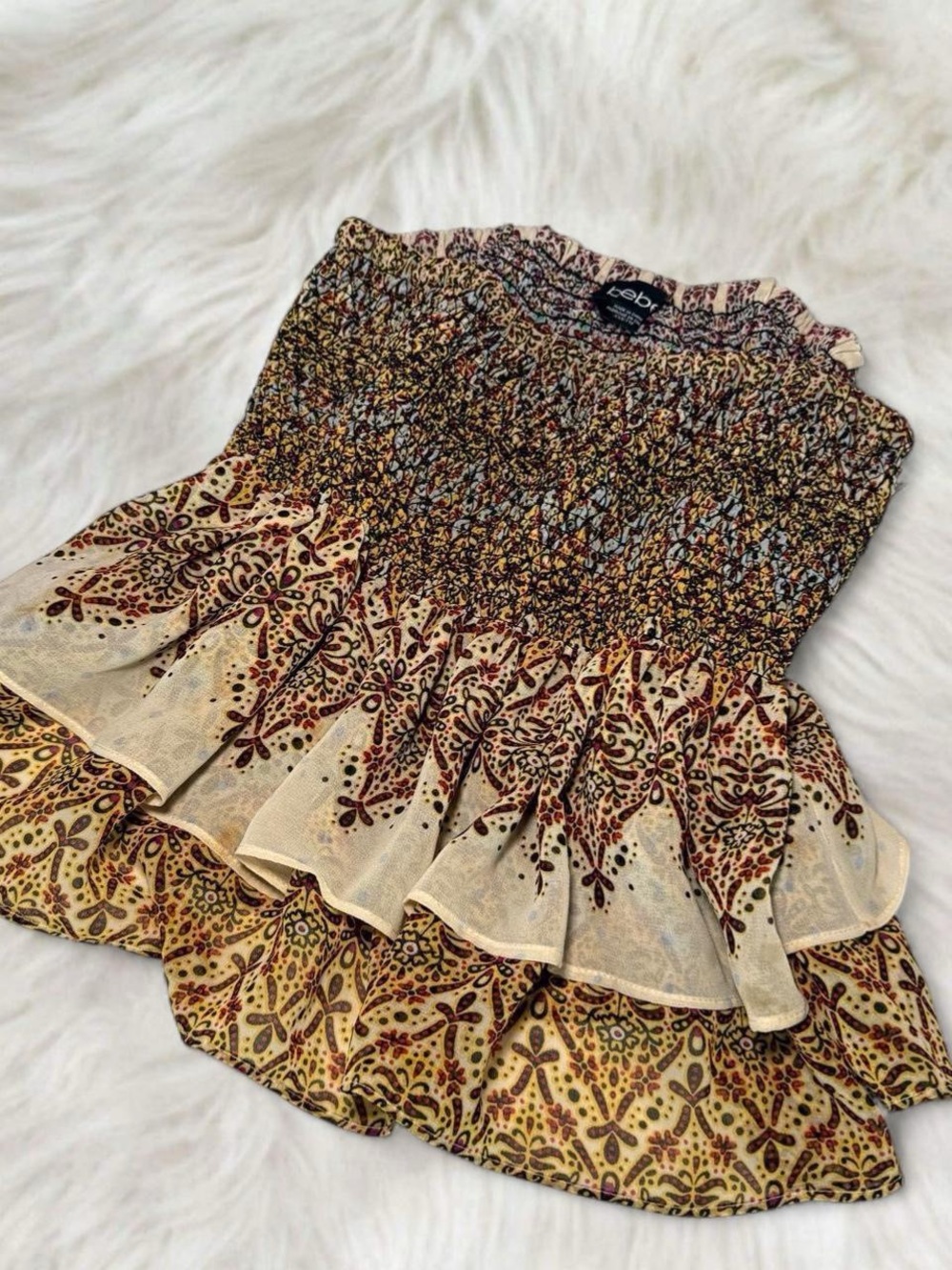 🌟 Bebe Ruffle Tube Top Y2K 🌟 - Picture 2 of 3